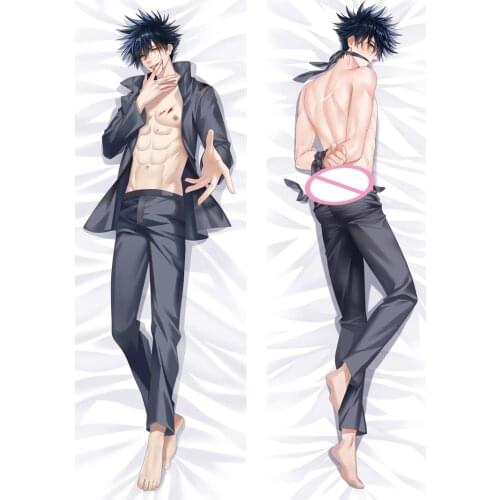Anime Jujutsu Kaisen Dakimakura Pillow Cover Double-sided Hugging Fullbody Fushiguro Megumi Pillow Cover Bedding Pillowcase