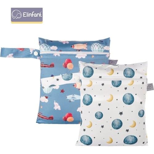 Elinfant new arrival mini eco-friendly portable waterproof snack bag reusable baby diaper bag 18 x 25cm