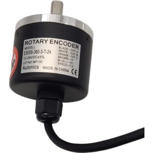 E50S8-360-3-T-24 totem pole push-pull 8mm shaft incremental encoder 360 600 1000 1024 2000 2500PPR
