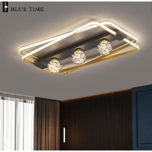 Modern LED Ceiling Lights for Living Room Bedroom Dining Room Kitchen Light Indoor Decor Ceiling Lamp Home Lighting Lustre Black