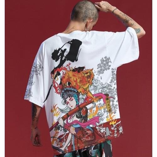 2021 Hip Hop Streetwear Japan Print T Shirt Men Harajuku Cotton T-Shirt Summer Short Sleeve Tshirt Oversized Tops Tees ZZ480