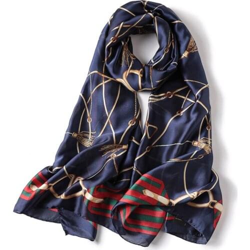 Hijab New Hot Sale Winter 2020 Fashion Women Silk Scarves Shawls And Wraps Long Size Soft Bandana Female Foulard Beach Stoles