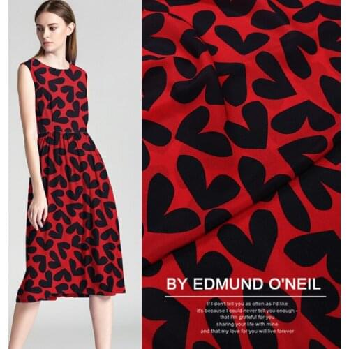 Customized Love Digital Printing Crepe De Chine Silk Fabric Mulberry Silk Clothing and Dress Shirt Fabric