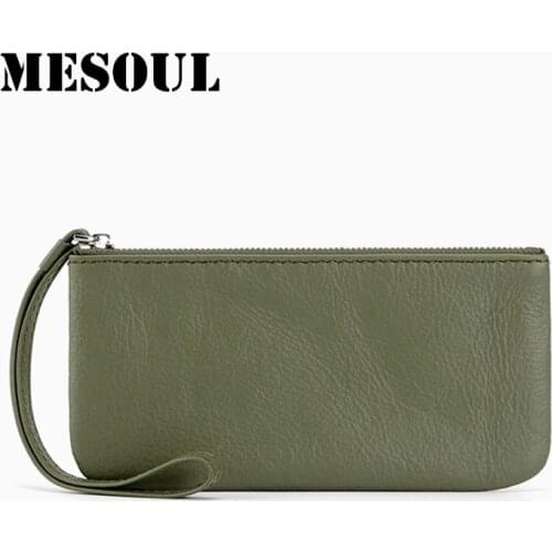 Mini Bag Real Leather Coin Purses Holders Dollar Price Money Bag Fashion Small key Holder monederos mujer monedas phone bag case