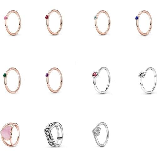 New Valentines Day Graceful Zircon Ring, Simple And Temperament Jewelry To Give Girlfriend A Romantic Anniversary Gift