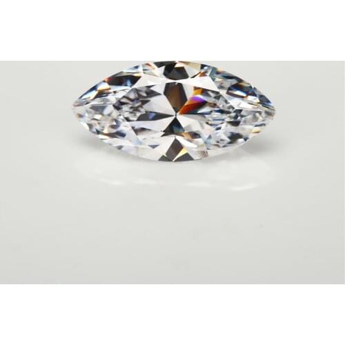 Wholesale 2x4~2.5x5mm Marquise Shape White AAAAA Loose stone Cubic Zirconia CZ Gems Machine Cut For Jewelry DIY Stone