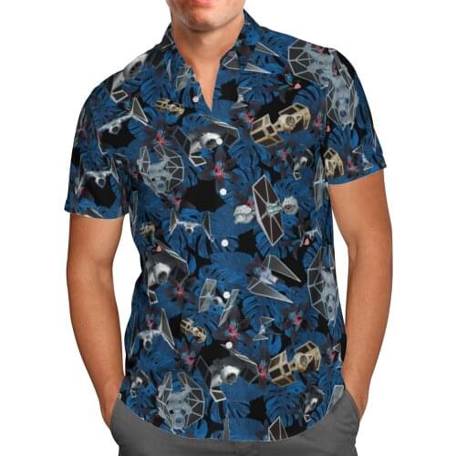 Space Ship Weeds 3D Beach Hawaiian 2021 Summer Shirt Short Sleeve Shirt Streetwear Oversized 5XL Camisa Social Chemise Homme
