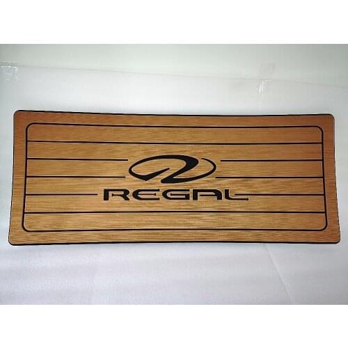 Boat Helm Station Pad EVA Brown Teak with Regal Logo 406mmx991mmx13mm 16" x 39" x 1/2"