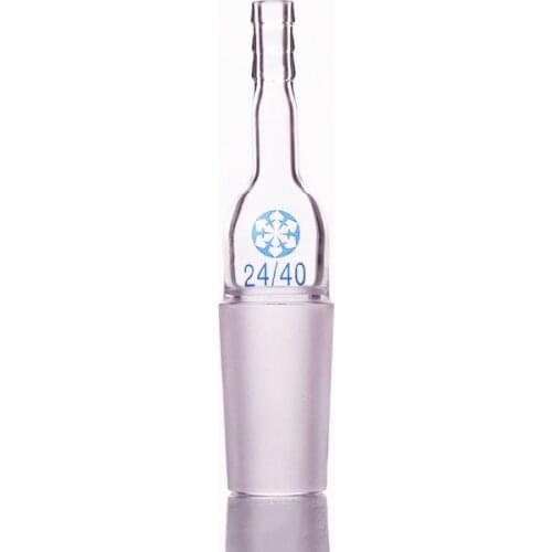 Straight suction connector,External grinding,Male 24/40,Straight head grinding,Straight tube grinding