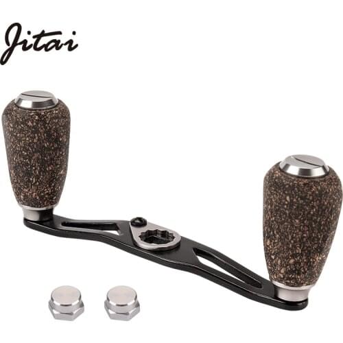 JITAI Fishing Reel Handle 8 * 5MM 7 * 4MM DIY Quality Wood Knob for Daiwa Abu Baitcasting Reel Fishing Accessories Handle Screws