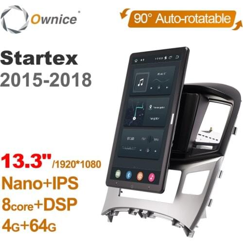 Tesla style PX6 13.3" Android 10.0 Car DVD Player Rotatable Navigation GPS Stereo Radio For Hyundai H1 H-1 Startex 2015-2018