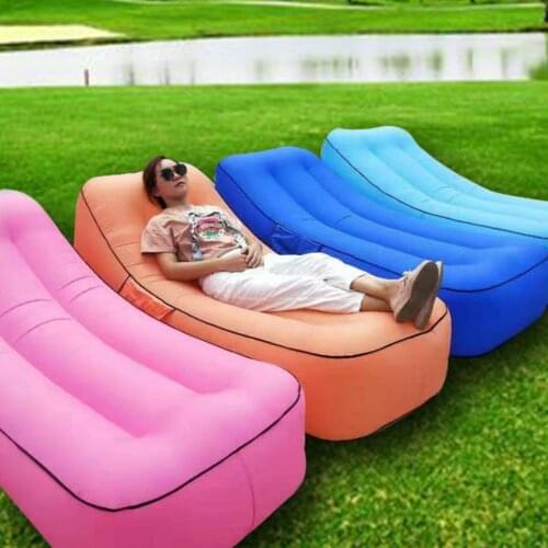 Outdoor Products Fast Inflatable Air Sofa Bed High Quality Camping Tent Sleeping Bag Air Bag Lazy Bag Beach Sofa Lying Bag