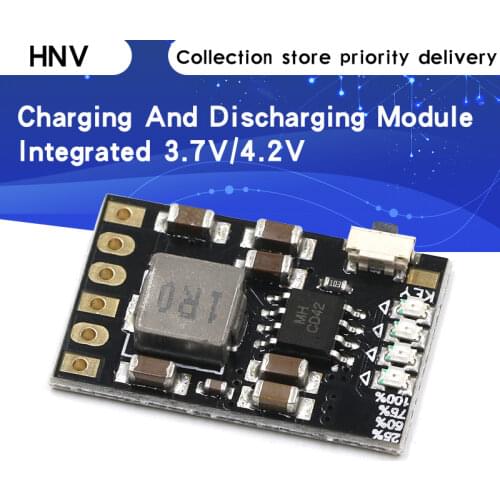 2A 5V Charge Discharge Integrated 3.7V 4.2V Lithium Battery Boost Mobile Power Protection Diy Electronic PCB Board Module