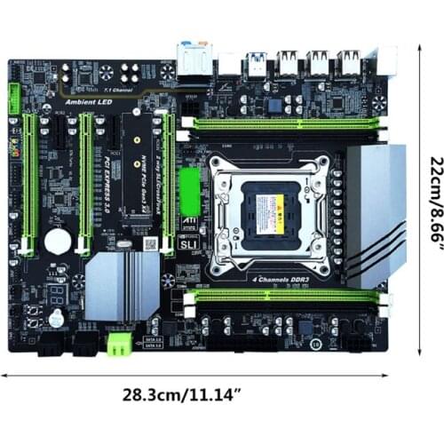 X79T LGA 2011 CPU Computer Mainboard DDR3 Desktop PC Motherboard with 4 Channel