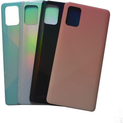 Rear Battery Cover For Samsung Galaxy A71 A715 A715F Original New Phone Panel Housing Frame Door Back Case With Adhesive