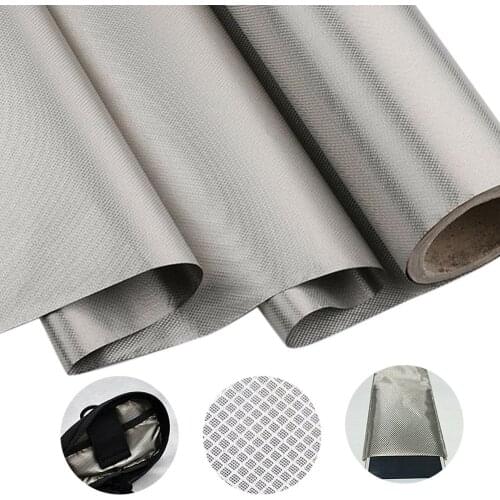 1Pc Anti Radiation Demagnetization Cloth Blocking RFID GPS Shielding Signal Fabric Anti Theft Anti-static Metal Shielding Fiber