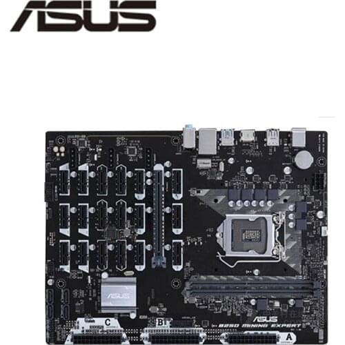 19GPU For Asus B250 MINING EXPERT CPU G3900/ G3930 Original new Desktop Intel B250 B250M DDR4 Motherboard LGA 1151 SATA3 M.2