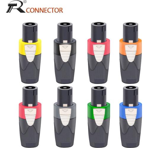 1PC Speaker Powercon connector NL4FX Speakon 4 Pole Plug Male Professional audio power plug Red&Blue