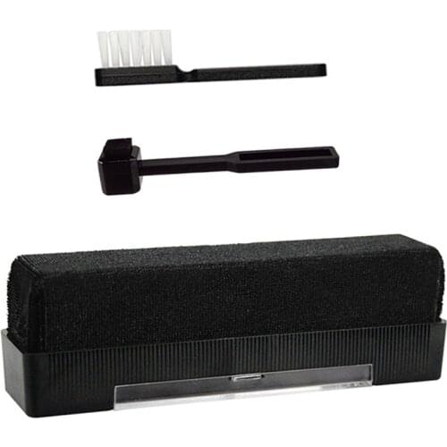 3-in-1 Vinyl Record Player Cleaning Kit Velvet Brush Carbon Fiber Stylus Brush Cleaning Brush for Phonograph Turntable DVD VCD