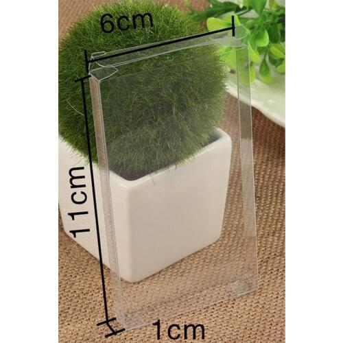 30pcs 1*6*11cm clear plastic pvc box packing boxes for gifts/chocolate/candy/cosmetic/cake/crafts square transparent pvc Box