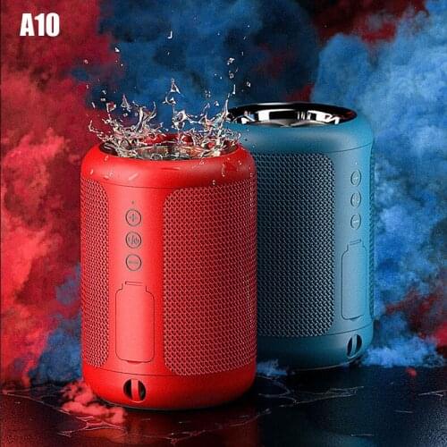 A10 Wireless Bluetooth Speaker Outdoor Waterproof Button Home High-Power Mobile Phone Audio Small Steel Cannon Portable Card
