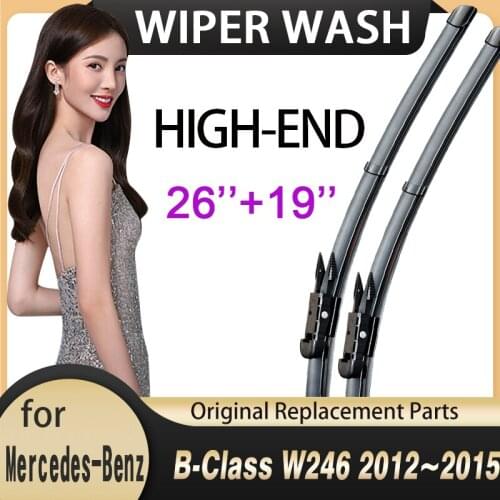Car Wiper Blades Windscreen for Mercedes Benz B Class B-Class W246 2012~2015 Front Windshield Wipers Car Accessories 2013 2014