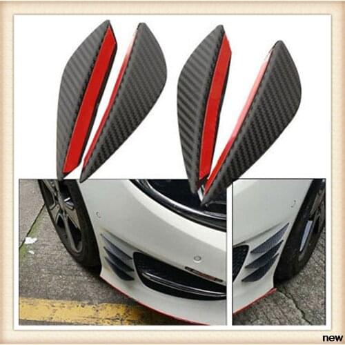 4Pcs Fiber Car Spoiler Canards Front Bumper fin for Mercedes Benz W203 W210 W211 W204 A C E S CLS CLK CLA GLK ML SLK Smart