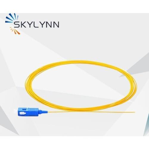 Free Shipping 50pcs/Bag SC/UPC Single Mode G652D OS2 0.9mm LSZH Out Jacket Fiber Optic Pigtails 1M/1.5M/2M