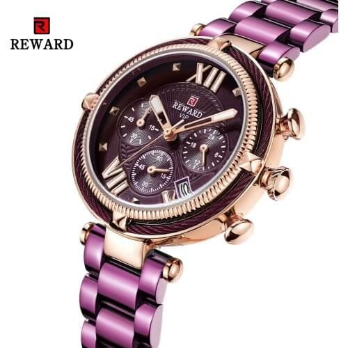 Super Ladies Chronograph Business Watches Women Brand Luxury Quartz Stainless Steel female Watch Relogio Feminino Zegarek Damski