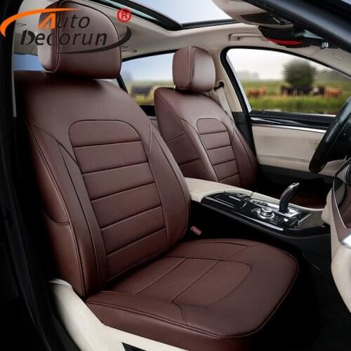 AutoDecorun Cowhide Custom Cover Seats for Hyundai Matrix 2006 Genuine Leather Seat Covers Supports Seats Protector Accessoires