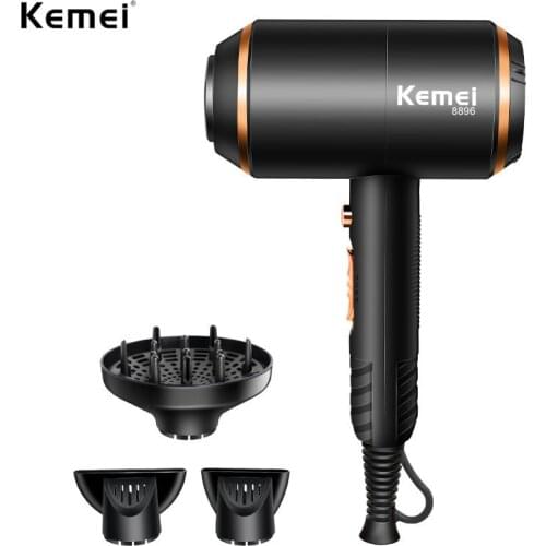 Kemei Hair Dryer 4000W Professional Powerful Electric Blow Dryer Brush Hot/cold Air Modeling Barber Salon Tools 41D KM-8896