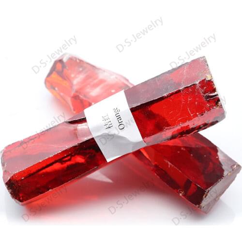 Orange red Zircon Stones DIY Jewelry Making Cubic Zirconia Irregular Raw Stone Jewelry Findings Ore Mineral Crafts Home Decor