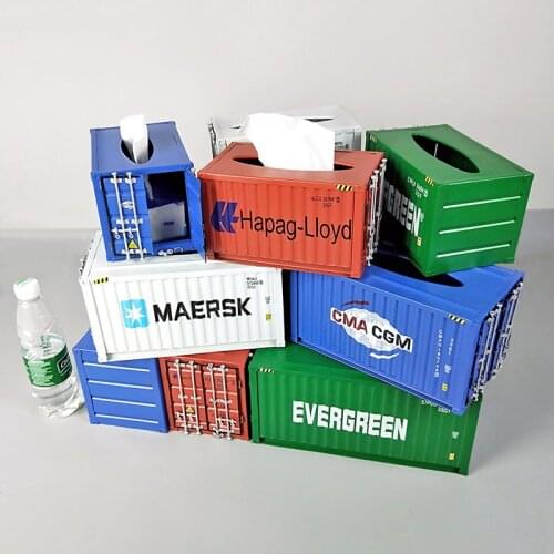 Container Tissue Box Antique classical container model case box retro wrought handmade metal crafts for home decoration gift