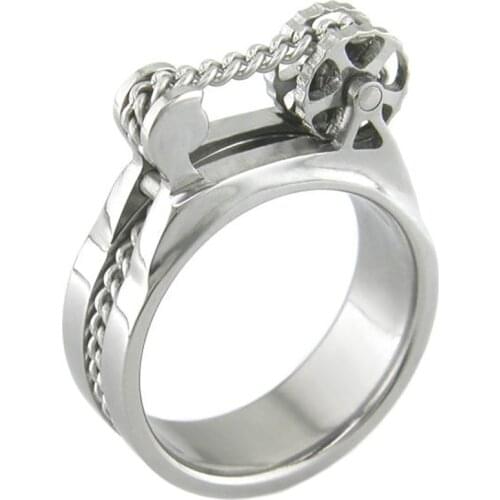 Unique New Mechanical Gear Wheel Men Ring Punk Silver Color Wedding Band Finger Rings for Women Modern Party Gifts Jewelry