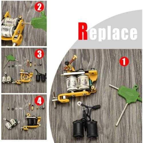 Professional Universal Shader Liner Rotary Tattoo Machine 8/10 Wrap Motor Coil