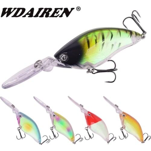 1PCS Deep Diving Crank Fishing Lures 11cm 18g Floating Lifelike Wobblers Artificial Hard Bait With 6# Treble Hooks Isca Peche