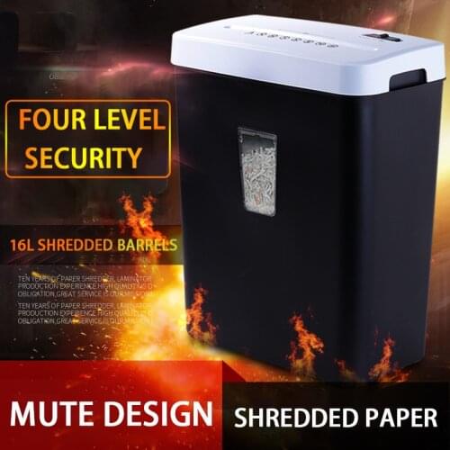 Shredder cs508 office and household file crushing silent confidential 16 litre small electric shredder home office shredder