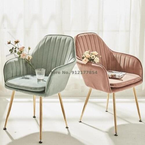 Nordic ins chair net red makeup chair simple desk chair manicure chair dining chair household stool restaurant back chair