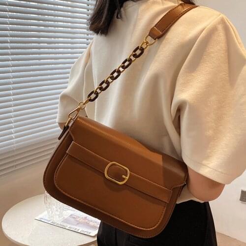 Women Flap Messenger Bag Casual Vintage Leather Handbags Designer Female Solid Shoulder Bag Sac A Main Crossbody Bags for Women