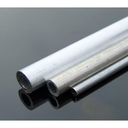 5PCS Aluminum Shaft 2/3/4/5/mm Round Tube Hollow Circular Metal Pipe Dia 100mm/200mm Length for Model Toy Handmade Buidling