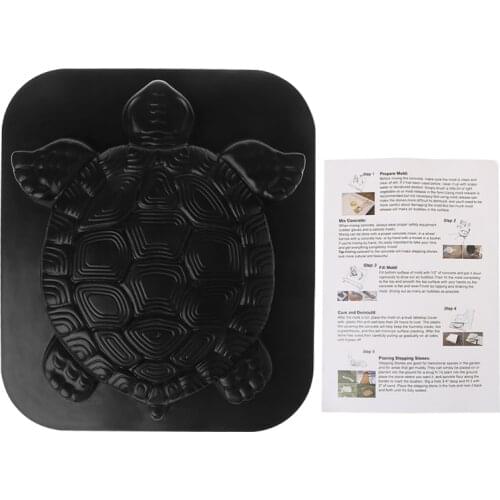 68UC 1Pc Tortoise Path Maker Stone Mold Garden Concrete Cement Turtle Mould Stepping