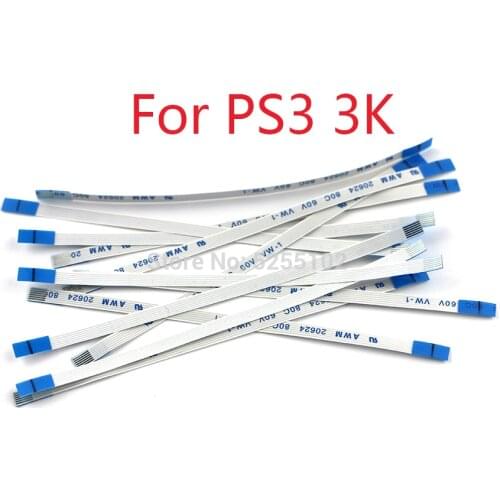 2pcs power on off switch reset ribbon cable 6pin 10pin 4K 4000 for ps3 slim 2000 2500 3000 2K 3K 2.5K Power Ribbon cable