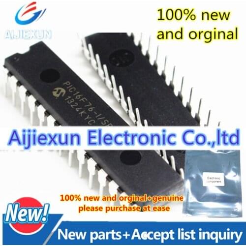 5Pcs 100% New and original PIC16F76-I/SP PIC16F76 DIP28 28/40-pin, 8-bit CMOS FLASH Microcontrollers in stock