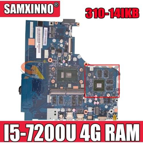 Akemy For Lenovo 310-14IKB 510-14IKB CG413 CG513 CZ513 NM-A981 Notebook PC Motherboard W/ I5 7200U 4G RAM gt920M 2G 100% Test OK