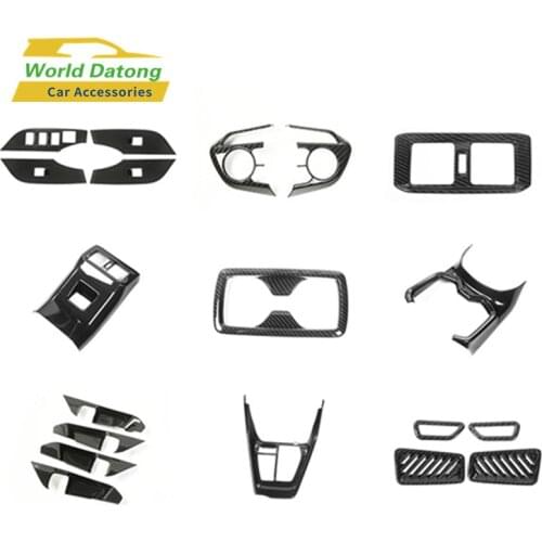 Accessories For Toyota RAV4 RAV 4 XA40 LHD 2019-2020 Interior Carbon Fiber Drawing ABS Decoration Cover