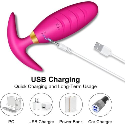 Wireless Anal Butt Plug Vibrating Sex Toys Prostate Massager Adults Gay Product Mini Bullet Clitoris Stimulator