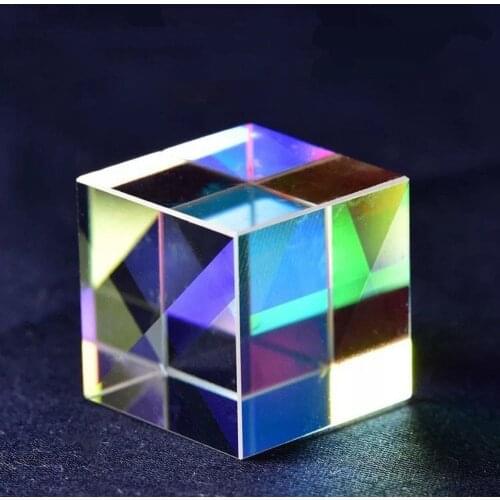 Large Color Prism Six-sided Bright 50mm Cube Creative Photography Photo Optical Experiment