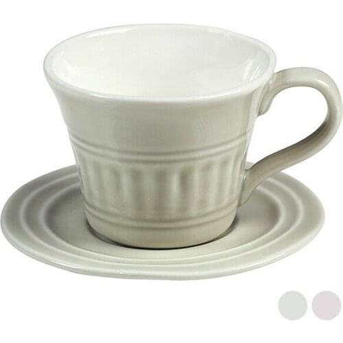 Cup with Plate Porcelain (10 X 8 x 6 cm)