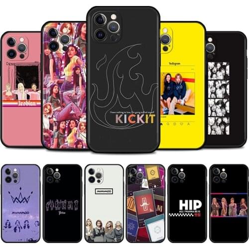 CUTEWANAN kpop MAMAMOO Cell Phone Case for iPhone 11 Pro 12 Mini XR X 7 8 6 6S Plus XS Max 5 5S SE 2020 Mobile Phones Cover