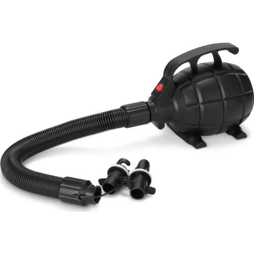 Black Air Pump Portable Convenient Small Size Household Camping Utility Tool Air Bed Air Mat Air Inflation Tool Quick Safety